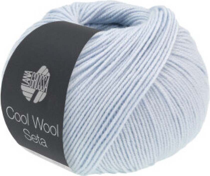 Cool Wool Seta Garn 02 Lyseblått