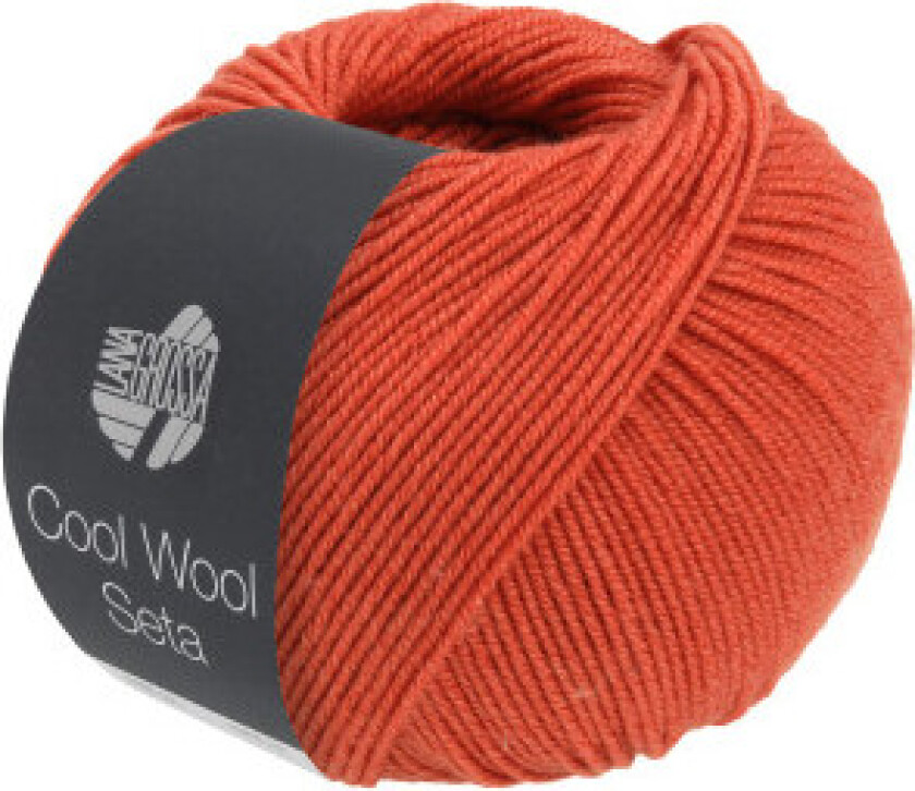 Cool Wool Seta Garn 08 Rust Rød