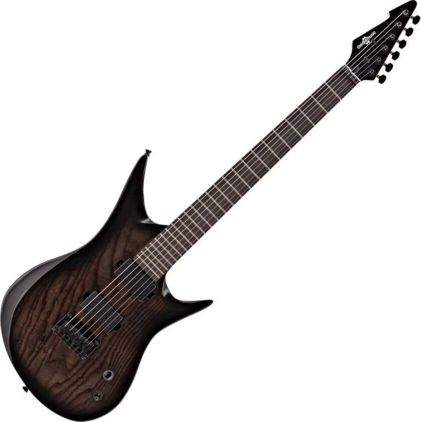 Gear4Music Harlem 6 Elektrisk gitar fra Gear4music Transparent Black - Nesten ny