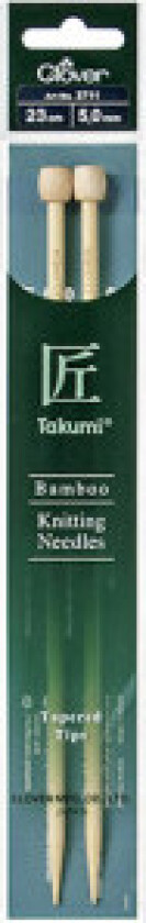 Takumi Strikkepinner Bambus 23cm 5,00mm
