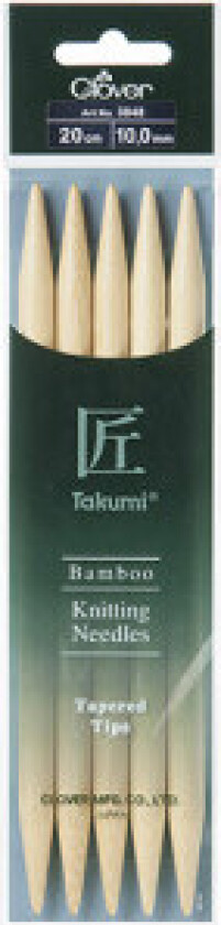 Takumi Strømpepinner Bambus 20cm 10.00mm