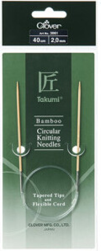  Clover Takumi Rundpinne Bambus 40cm 2,00mm