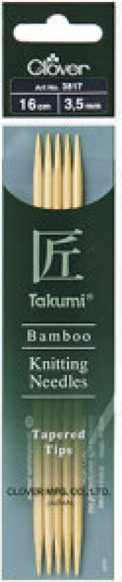 Takumi Strikkepinner Bambus 16cm 3,50mm