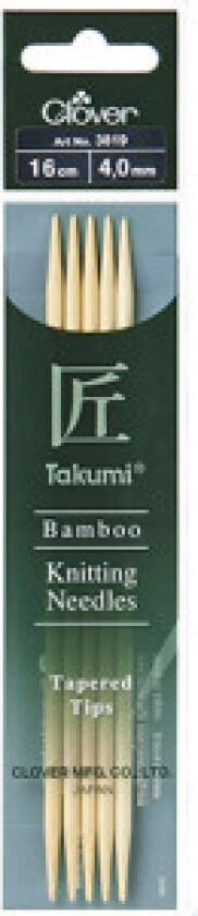 Takumi Strikkepinner Bambus 16cm 4,00mm
