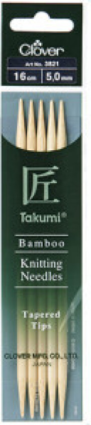 Takumi Strikkepinner Bambus 16cm 5,00mm