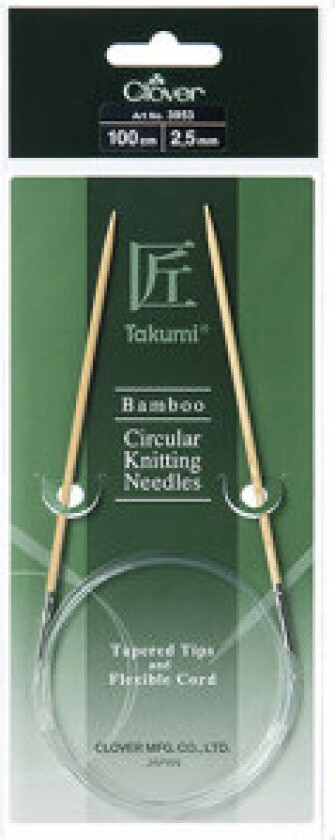  Clover Takumi Rundpinne Bambus 100cm 2,50mm