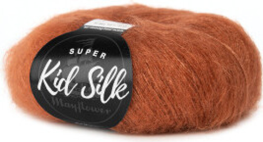 Super Kid Silk Garn Unicolor 43 Rødtre