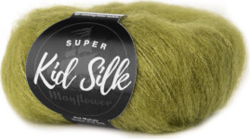 Super Kid Silk Garn Unicolour 50 Pesto