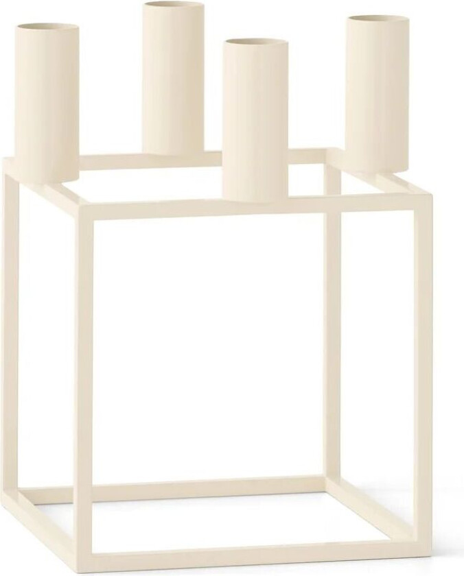 Kubus 4 lysestake Ivory