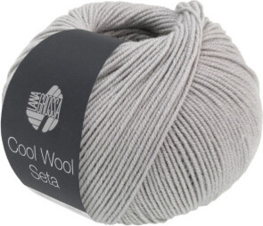 Cool Wool Seta Garn 17 Lys grå