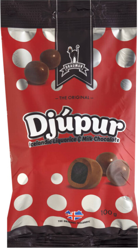 Draumur Djupur Lakris & Melkesjokolade 100g