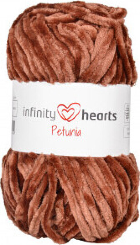 Evighetshjerter Petunia Garn 20 Brun