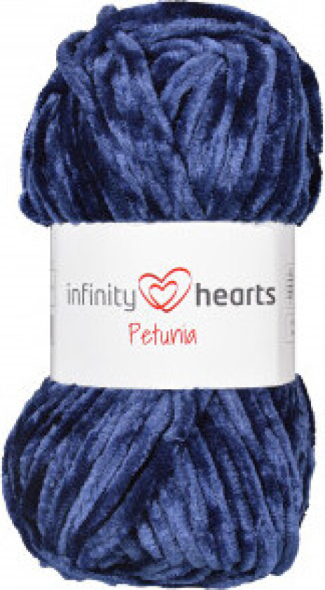 Evighetshjerter Petunia Garn 21 Marineblå