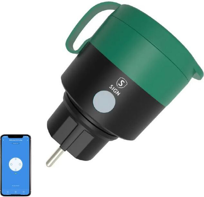 Bilde av SiGN Smart Home WiFi Smart Plug Utendørs IP44 16A - 3-pakk