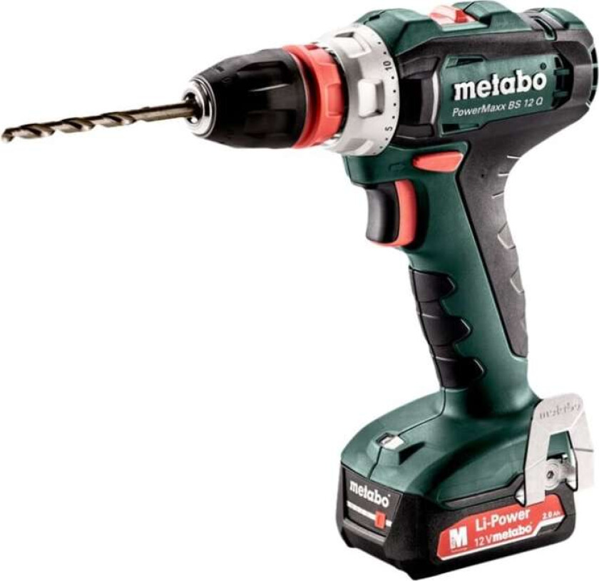 PowerMaxx BS 12 Q - Drill/driver - trådløs - 2 hastigheter - nøkkelfri borhylse 10 mm - 40 N·m - 2 batterier - 12 V