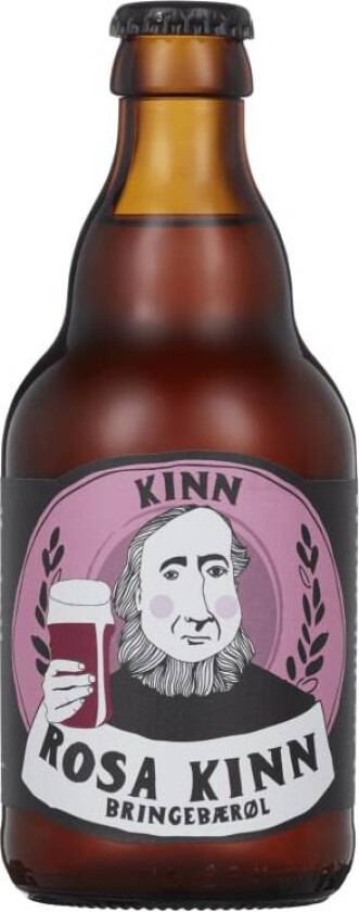Rosa Kinn Bringebærøl 0,33l flaske