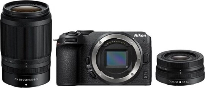 Z 30 + Z Dx 16-50mm F/3.5-6.3 Vr + Z Dx 50-250mm F/4.5 Vr