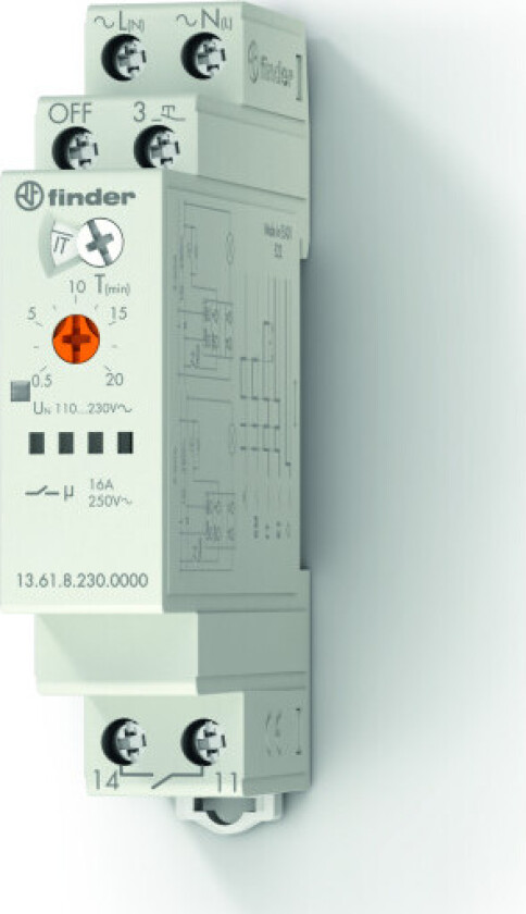 Elektronisk overspenningsvern, multifunksjon, 1 ende, 16A, 230V AC