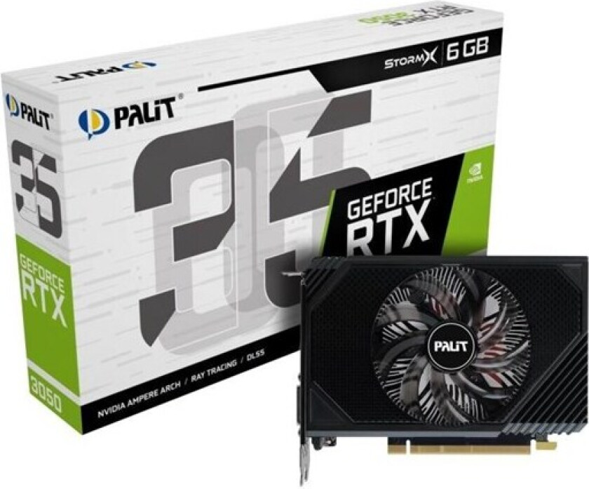 GeForce RTX 3050 - 6GB GDDR6 RAM - Grafikkort