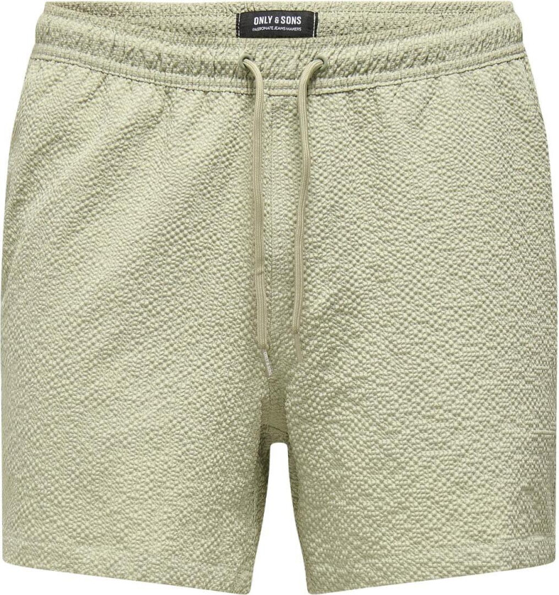 Ted Badeshorts Life Seersucker - Tea - S