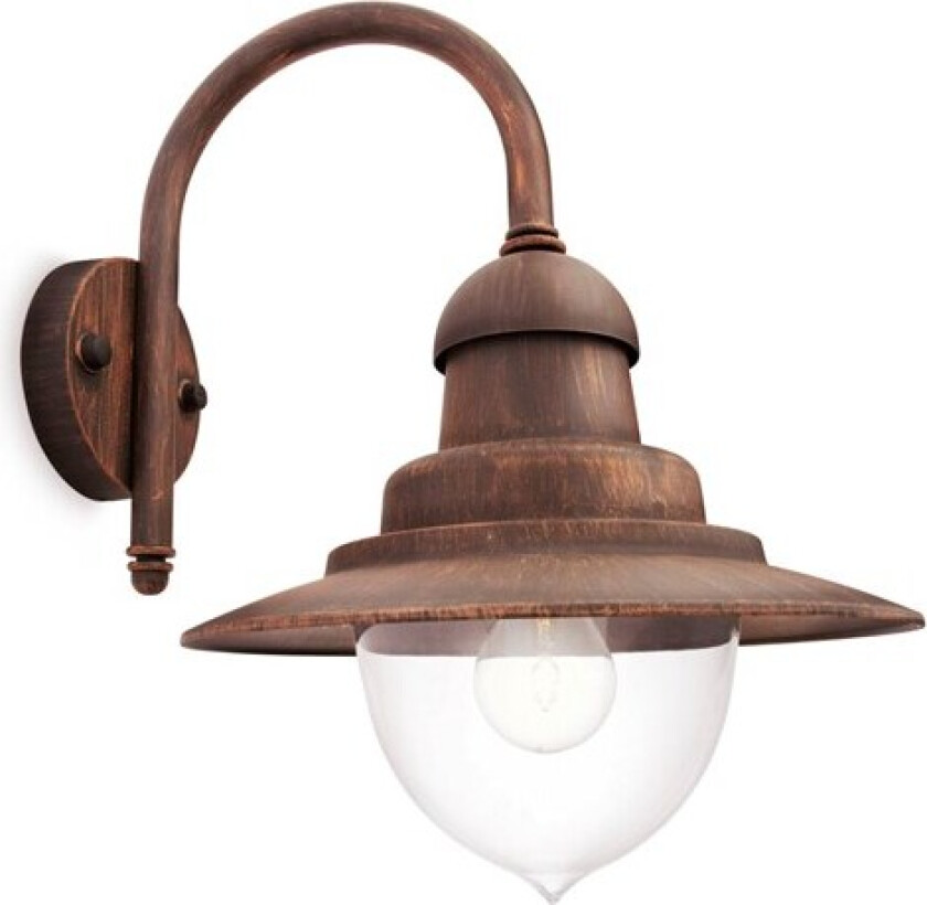 Raindrop wall lantern bronze 1x60W 230V| No bulb H