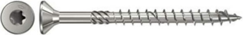 Fischertechnik Fischer 40568 Spånplade-skrue 5.0 mm 80 mm Sekskant Rustfrit stål 100 stk