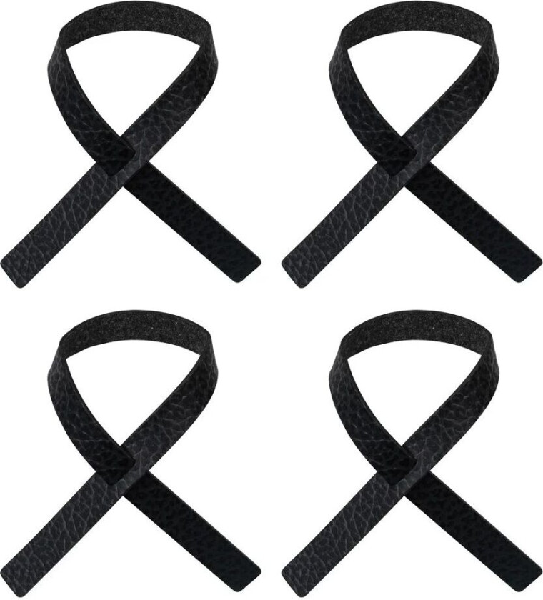 Lind DNA Loop serviettring 4-stk. Svart antracit