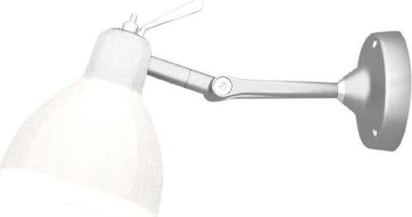 - Luxy H0 Vegglampe/Taklampe Alu/Blank Hvit