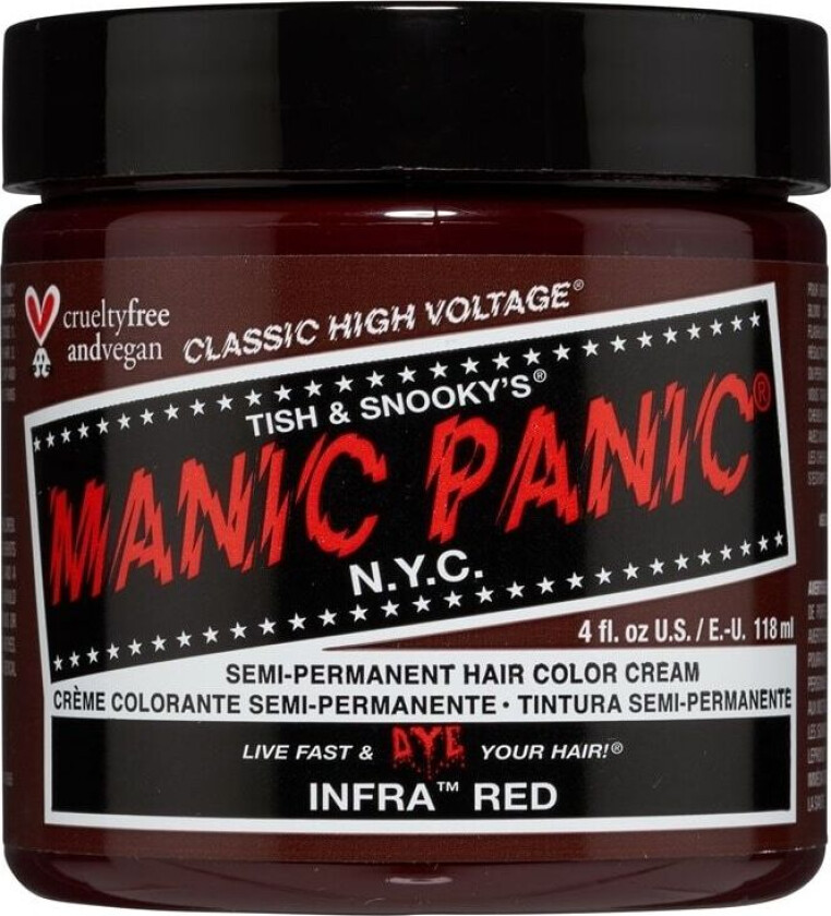 Semi-Permanent Hair Color Cream Infra Red