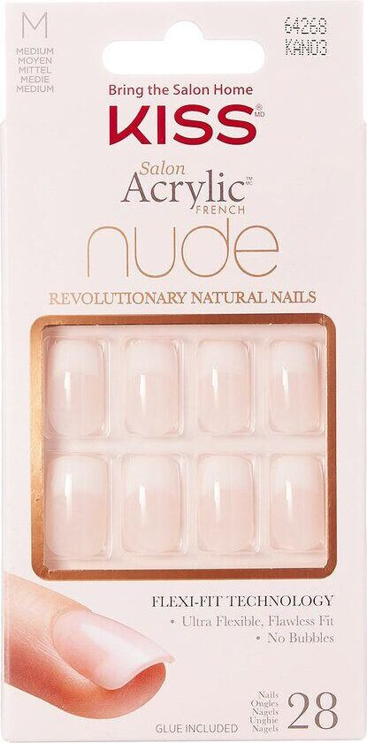 Salon Acrylic Nude Nails Cashmere 28pcs