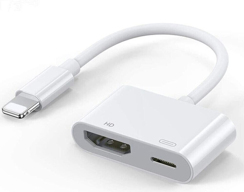 SiGN Lightning til HDMI-adapter 5V, 1A - Hvit