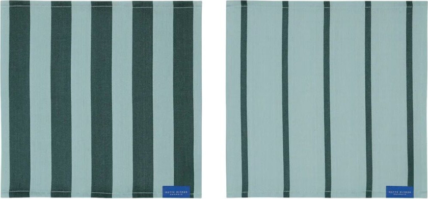 Stripes kjøkkenklut 33x33 cm 2-pack Mint