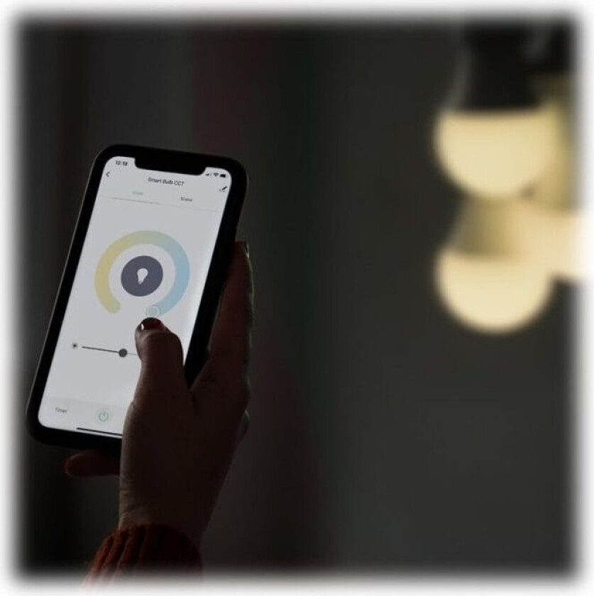 Smart - LED-lyspære - E27 - 9 W - klasse F - varm til kjølig hvitt lys - 2500-9000 K