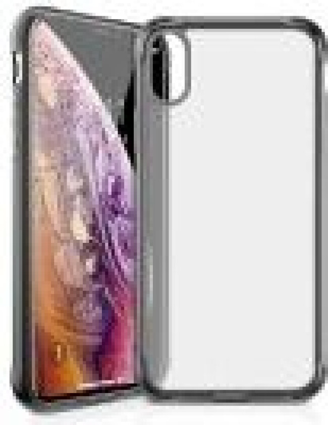 ITSKINS NANO ICE cover til iPhone XS / X®. Sort og gennemsigtig