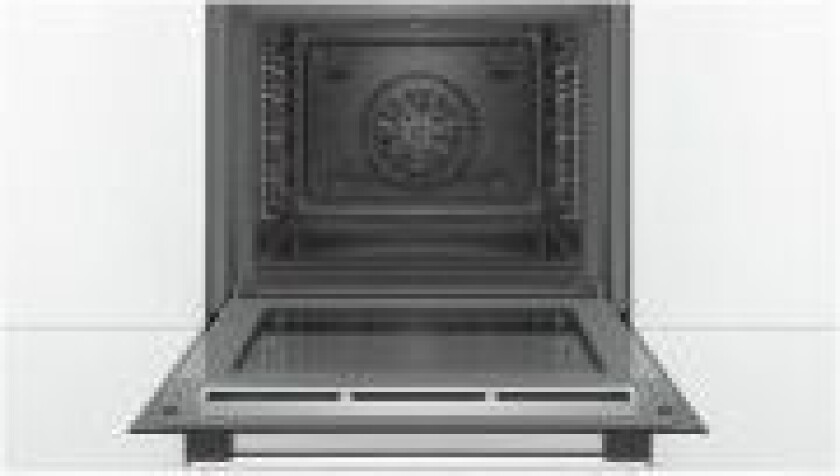 Serie 4 HBA574BR0 - Ovn - innebygd - fordypning - bredde: 56 cm - dybde: 55 cm - høyde: 58.5 cm - med selvrens - Klasse A - rustfritt stål