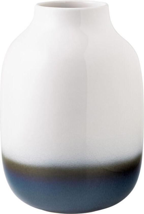 Lave Home shoulder vase 22 cm Blå-hvit