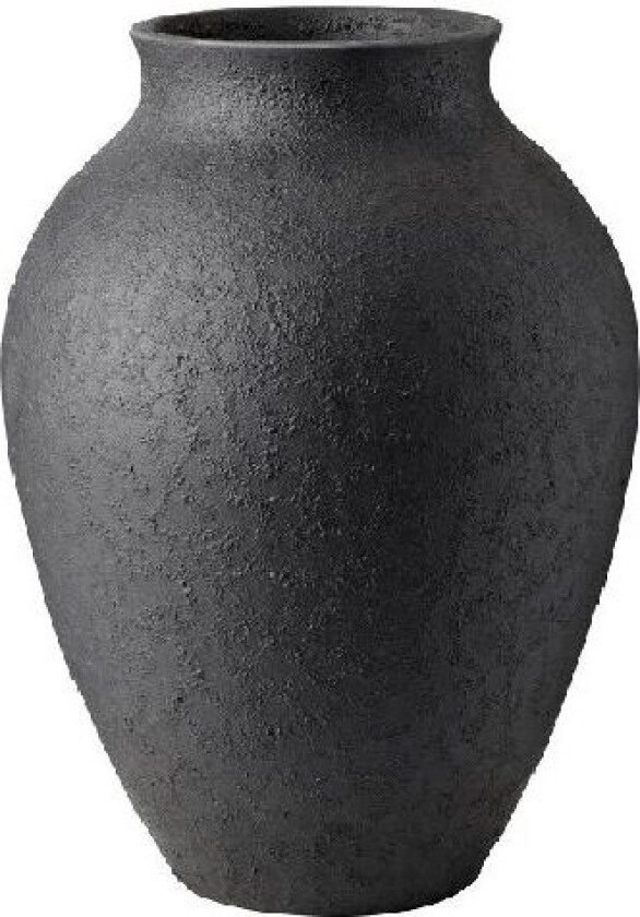 Knabstrup vase 20 cm Svart