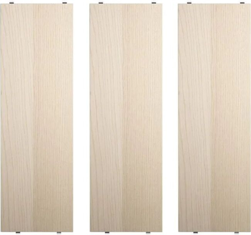 Hylle 58 x 20 cm (3-pakning) Ask