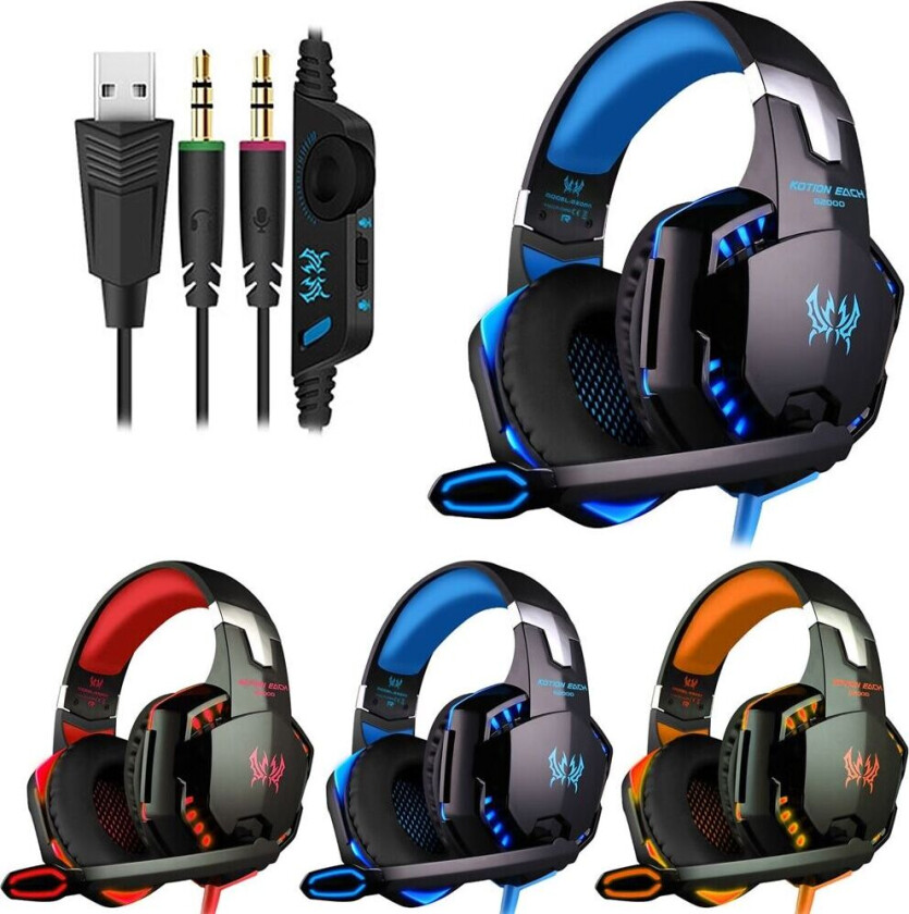 Gaming Headset - PC / Hörlurar Kotion Each G2000 Pro med LED