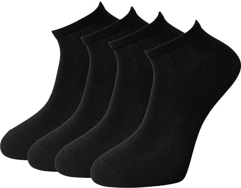 Ankle Socks X4 Black 37-40 pr