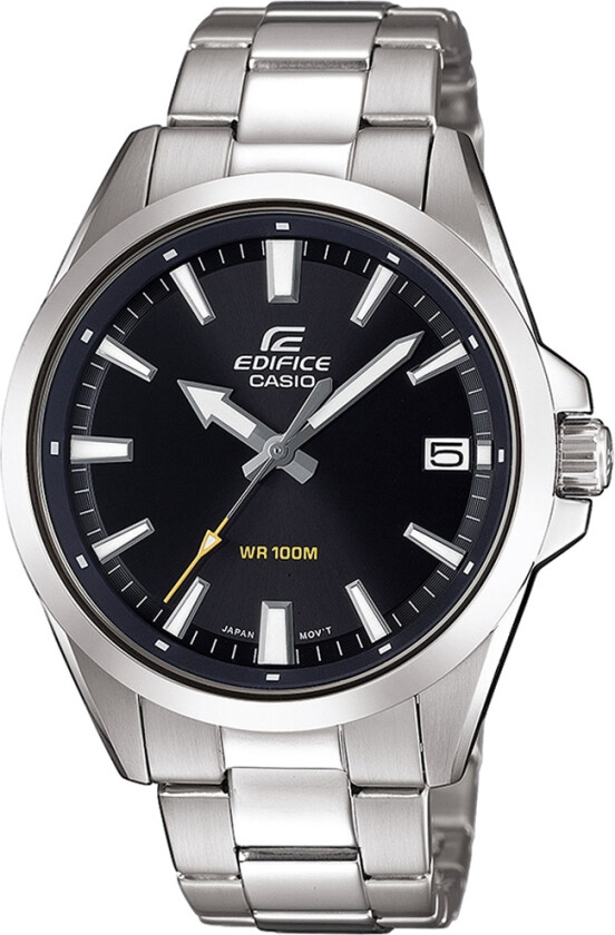 Edifice EFV-100D-1AVUEF - Kvarts - Sølv - Herreklokker - Rustfritt stål - ledd m/pin - Mineral