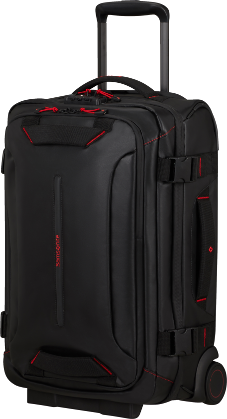 Ecodiver Duffle with wheels double frame 55cm Black One Size, Black