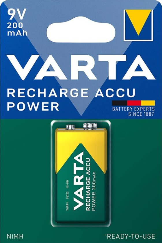 battery rechargeable 9v 200mah 1-pcs