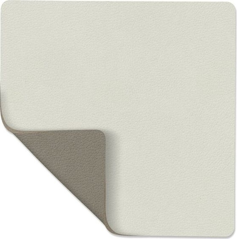 Nupo glassunderlag vendbar square 1 stk. Linen-Flint Grey