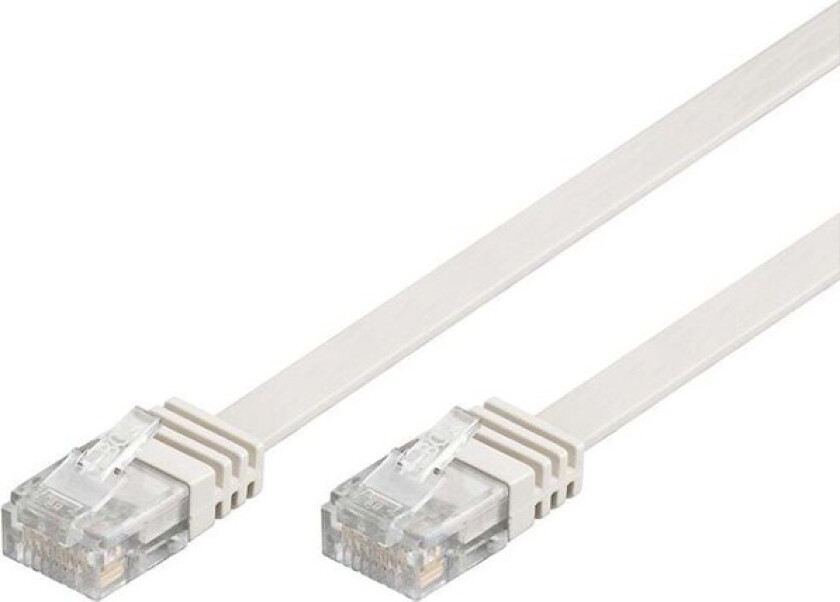 LAN UTP CAT 6 Flat - White - 1m