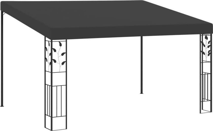 Veggmontert paviljong 4x3x2,5 m antrasitt