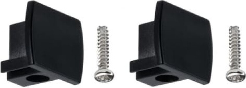 96961, Endestykke, Sort, Plast, 13 mm, 21 mm, 18 mm