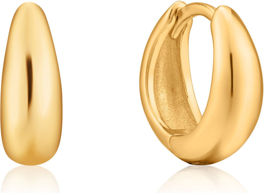 , Øreringer i forgylt 925 sølv