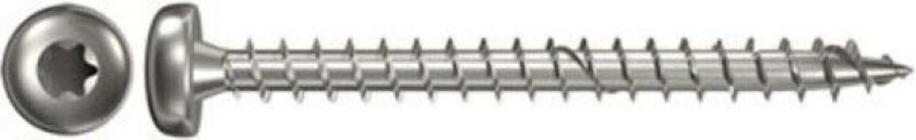 Fischertechnik Fischer 657387 Spånpladeskruer 6 mm 40 mm Invendig sekskant, Indvendig multitand, TX, Torx, T-profil Rustfrit stål V2A korrosionsbestandig 50 stk