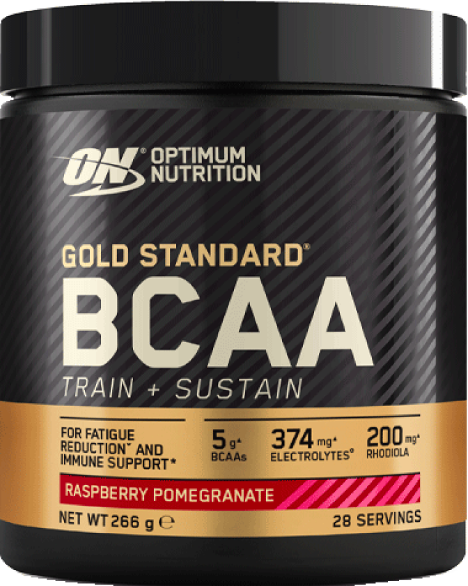 GOLD Standard BCAA Train + Sustain, Raspberry & Pomegranate, 266 g